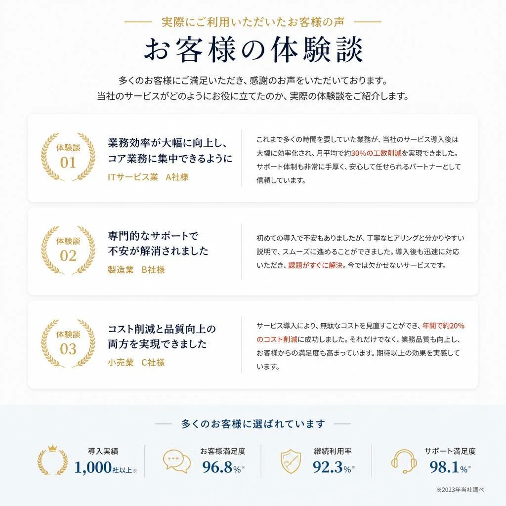 お客様の声