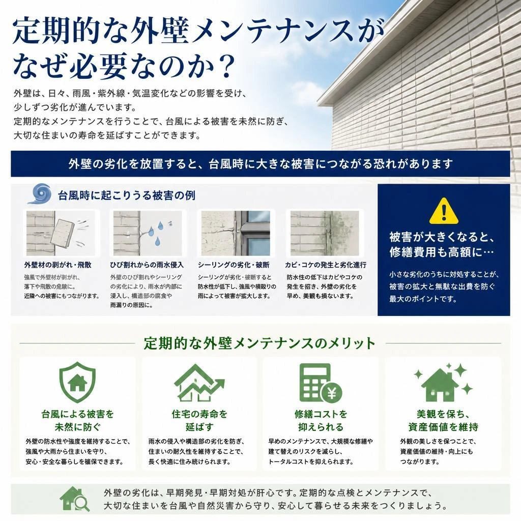 外壁メンテナンスの重要性