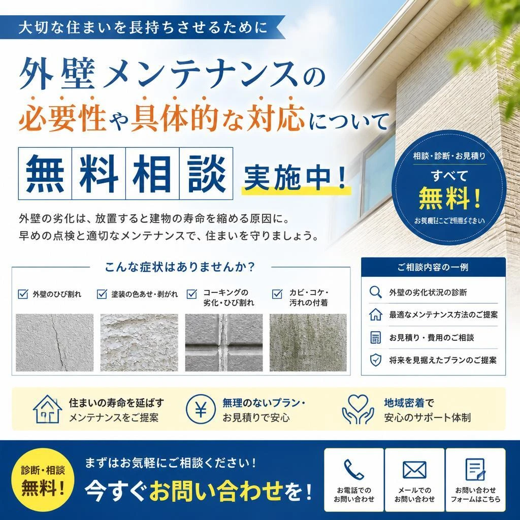 まずは無料相談から！