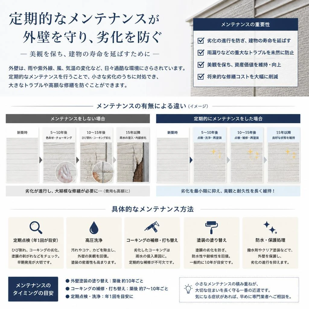 定期メンテナンスで延命！