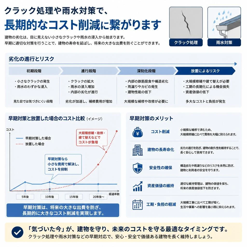 コスト削減のための早期対策