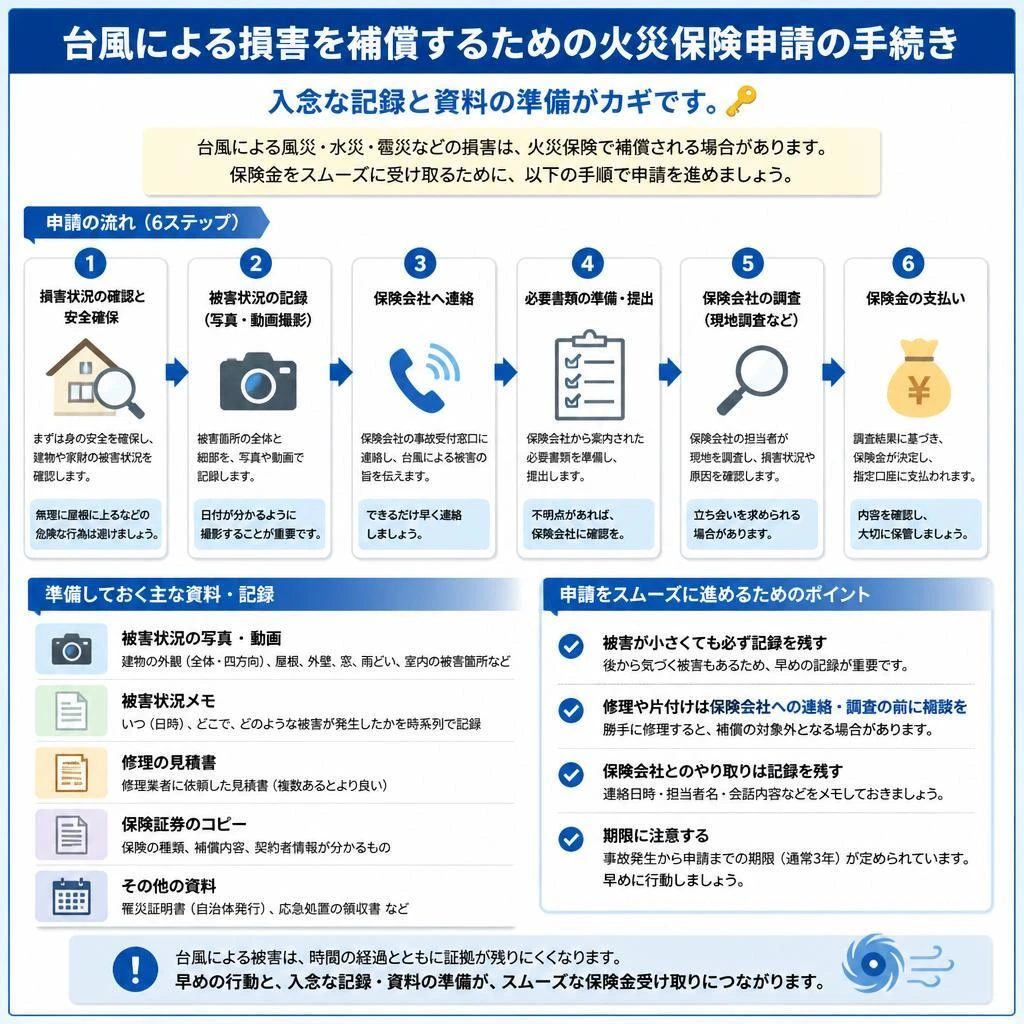 4. 火災保険の申請手続き