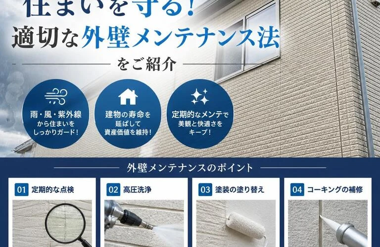 悪天候に負けない住まいを守る！適切な外壁メンテナンス法をご紹介