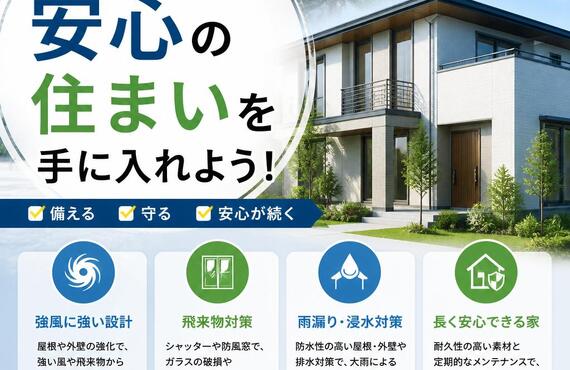台風被害を賢く防ぎ、安心の住まいを手に入れよう！