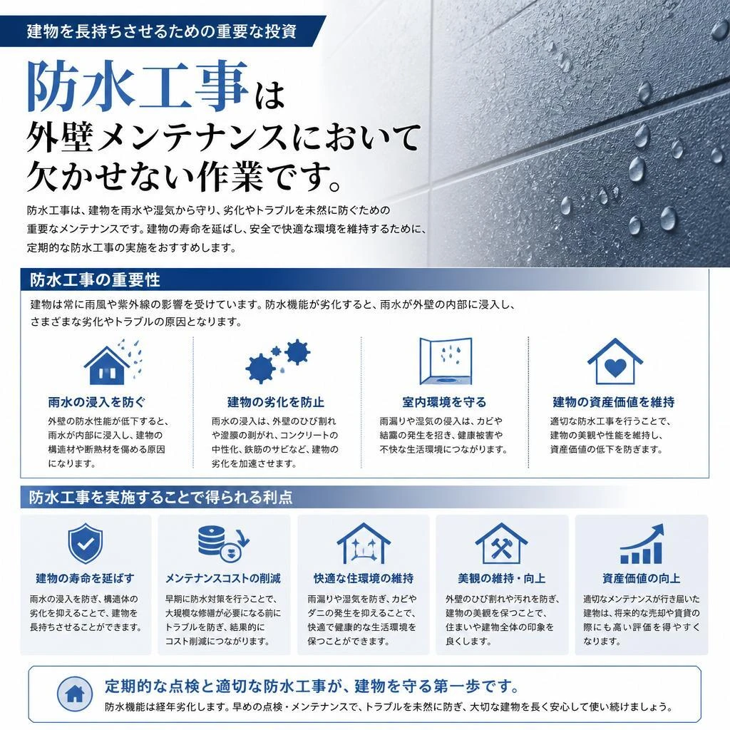 防水工事の必要性とメリット
