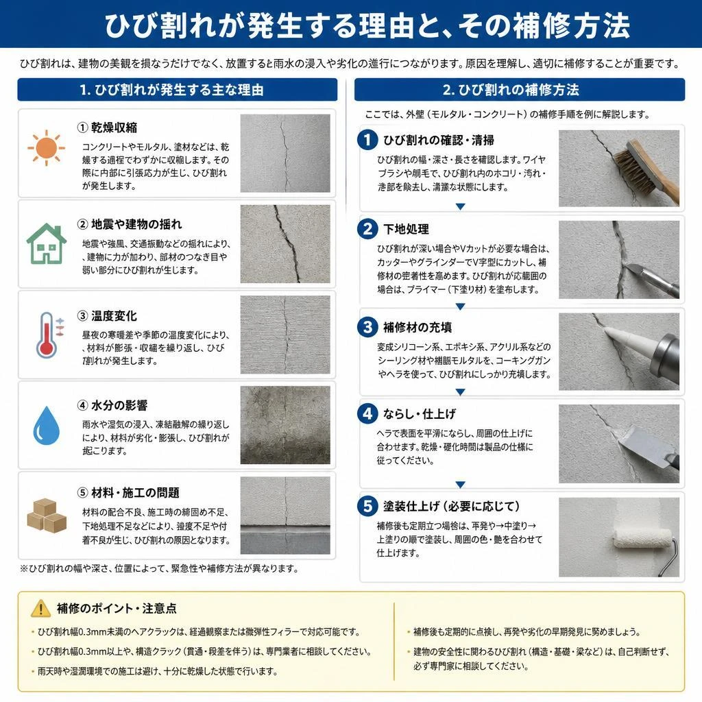 4. ひび割れ補修のプロセス