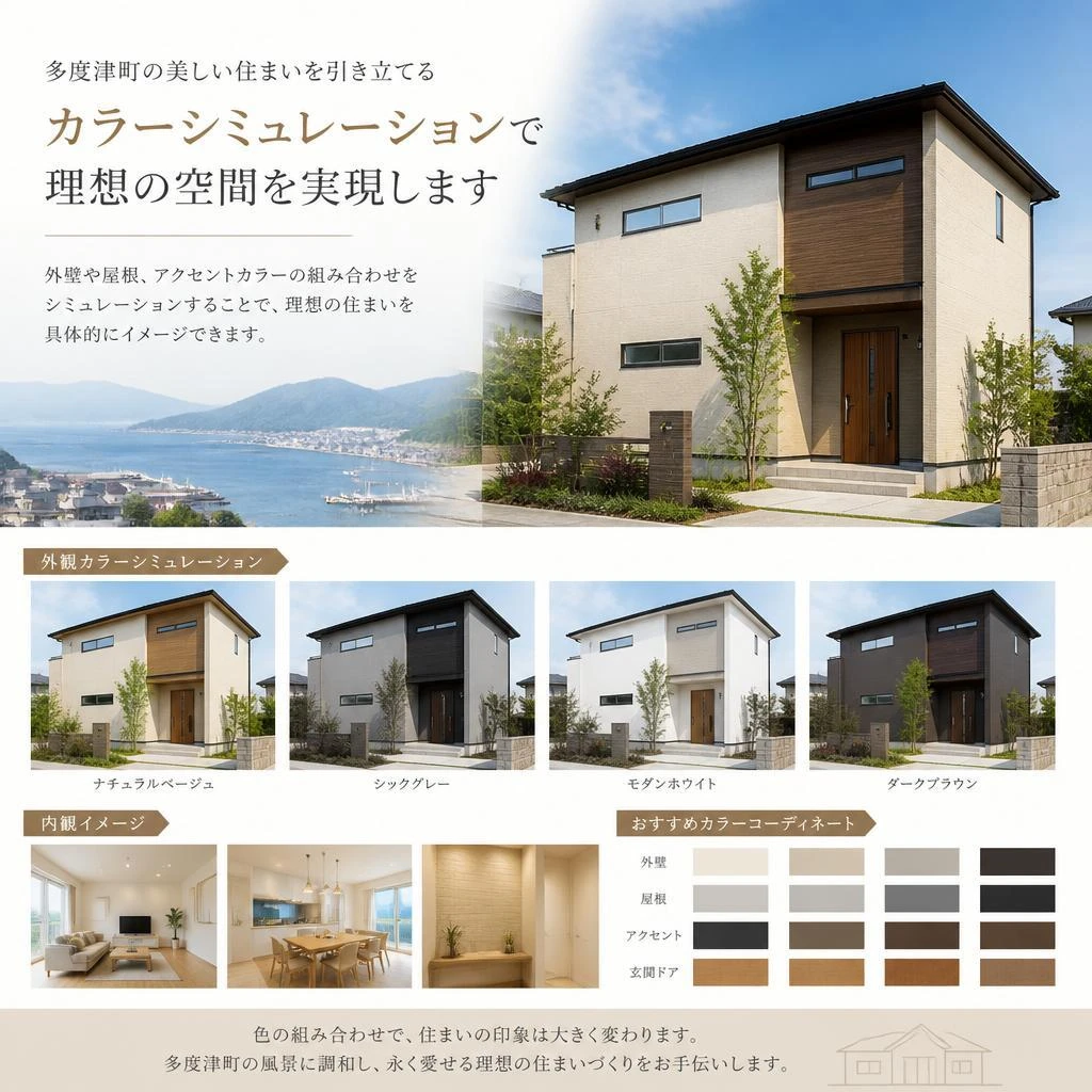 多度津町の美しい住まいを引き立てる、カラーシミュレーションで理想の空間を実現します