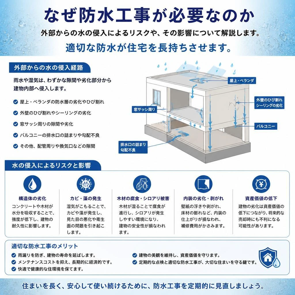 防水工事の重要性