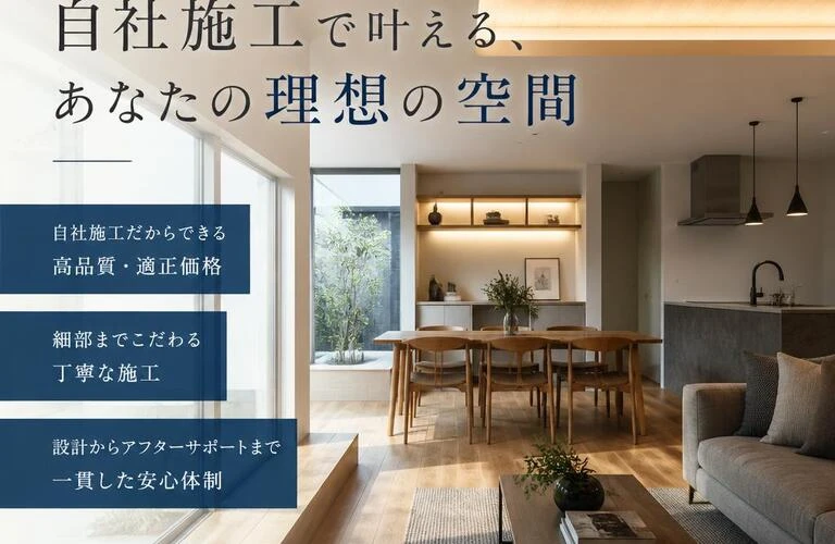 自社施工で叶える、あなたの理想の空間