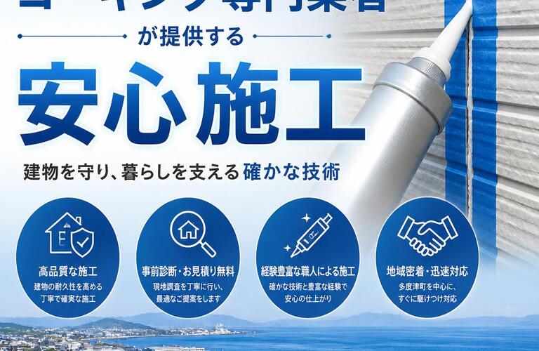 多度津町の地域密着型コーキング専門業者が提供する安心施工