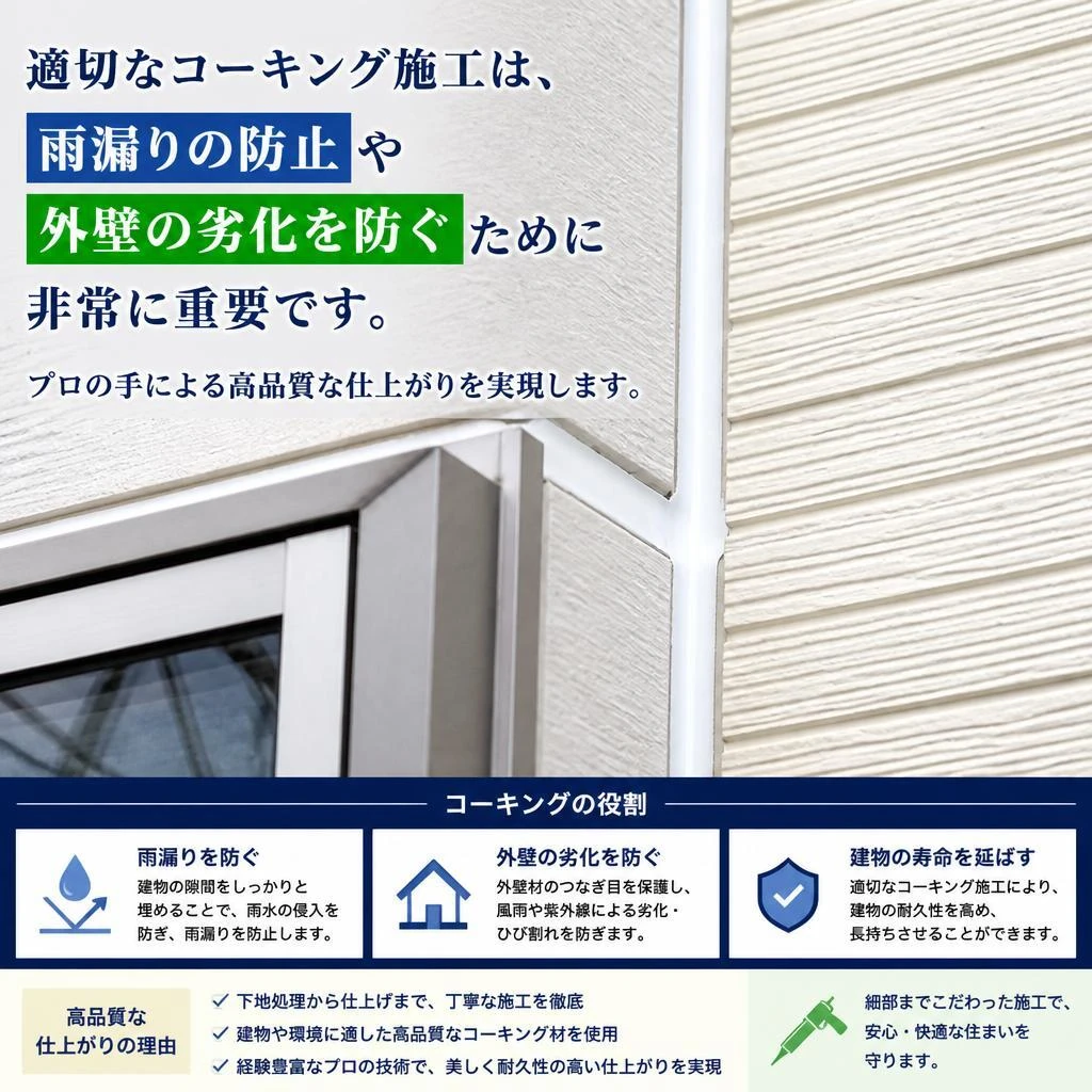 コーキング施工の重要性
