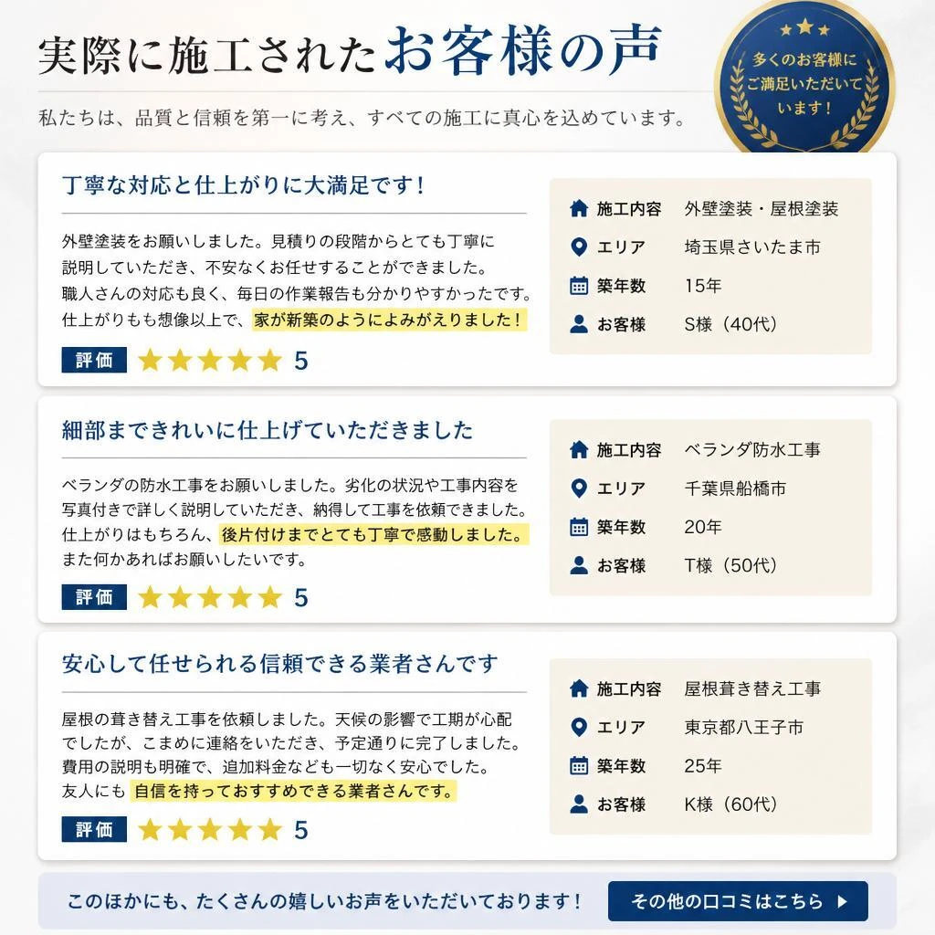4. 口コミで広がる信頼の輪