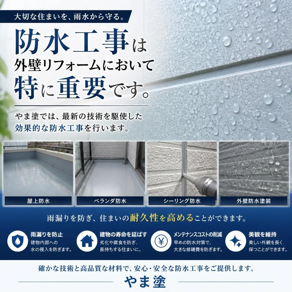 防水工事の重要性と方法