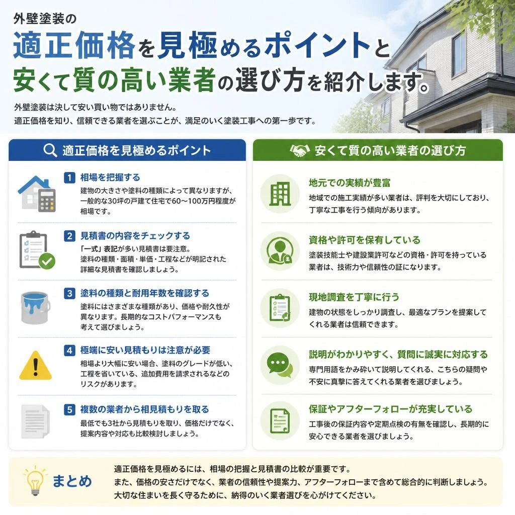 適正価格を見極めるポイント