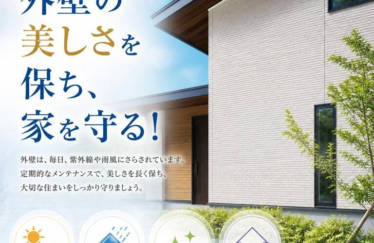 外壁の美しさを保ち、家を守る！