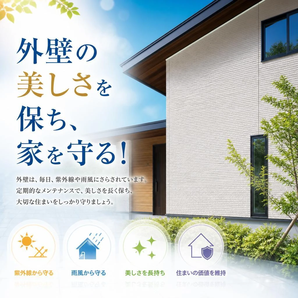 外壁の美しさを保ち、家を守る！