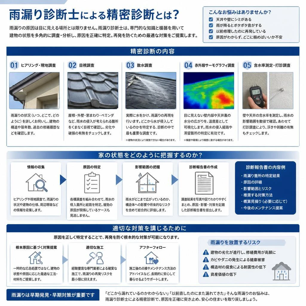2. 雨漏り診断士によるプロの診断