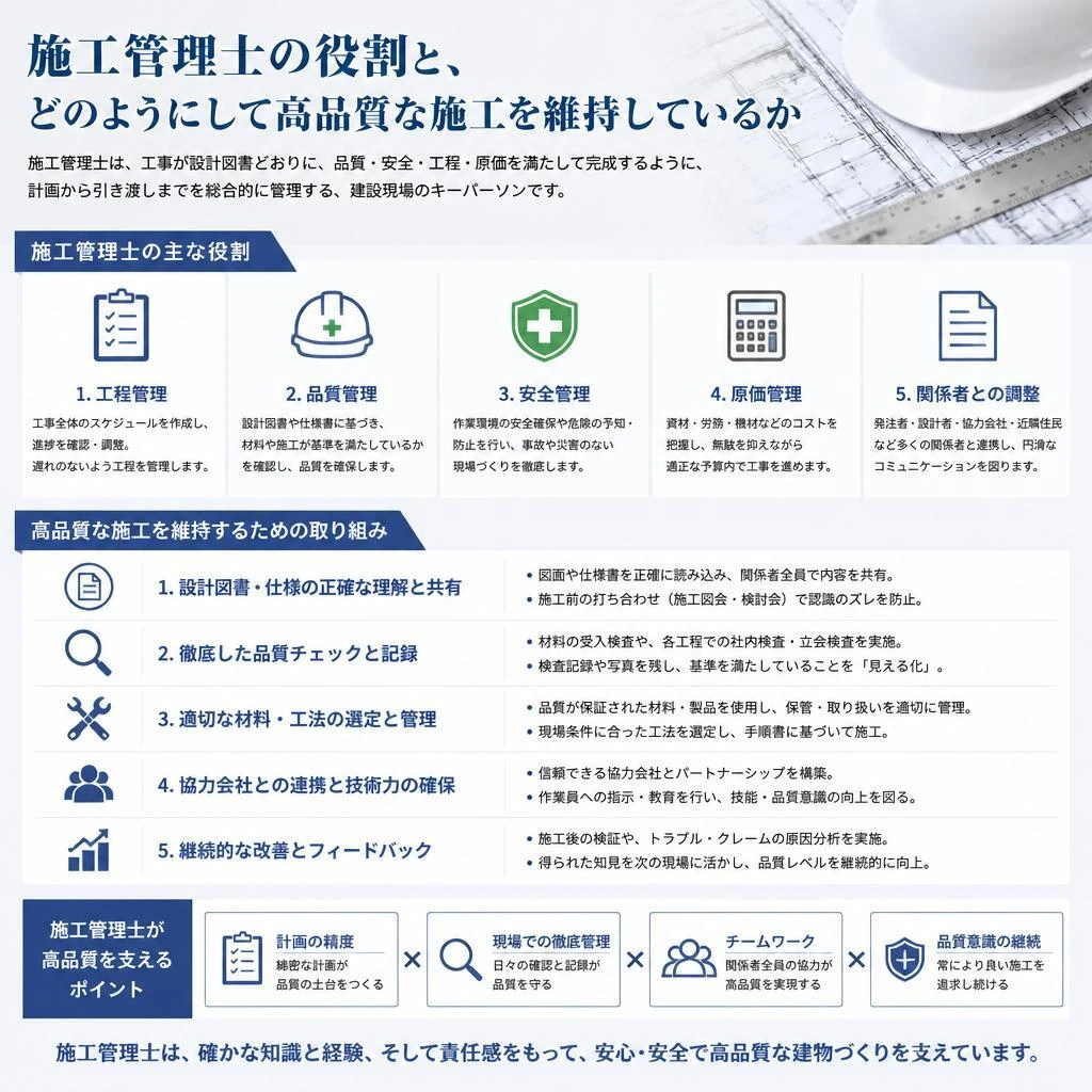 4. 施工管理士による徹底した施工管理