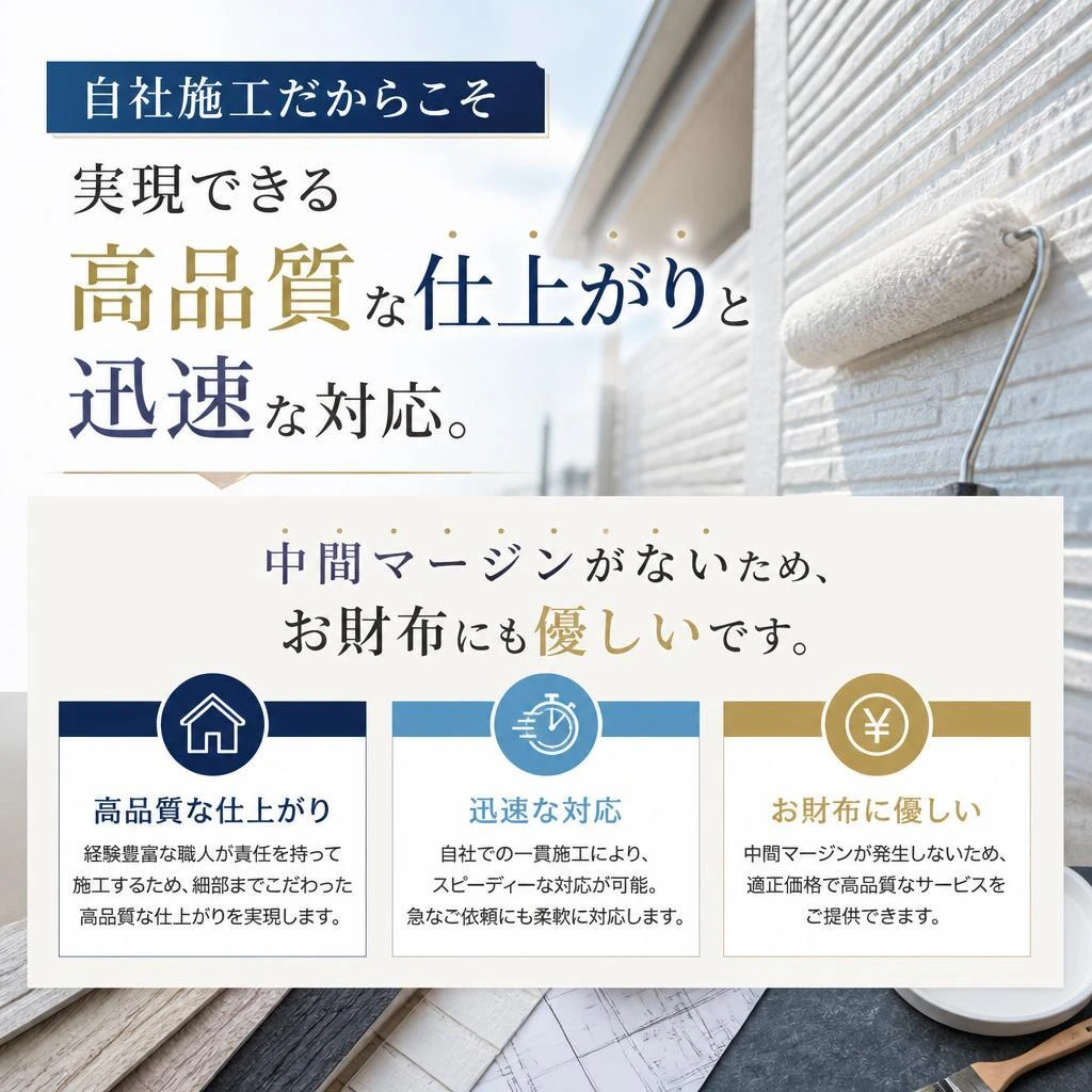 自社施工のメリット