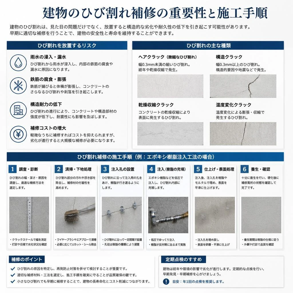 ひび割れ補修の必要性