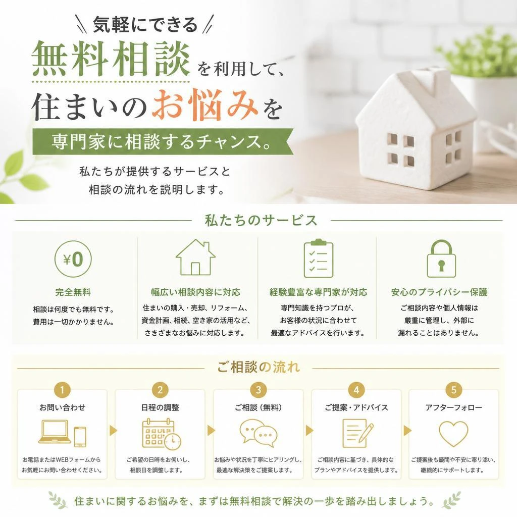無料相談で一歩踏み出そう