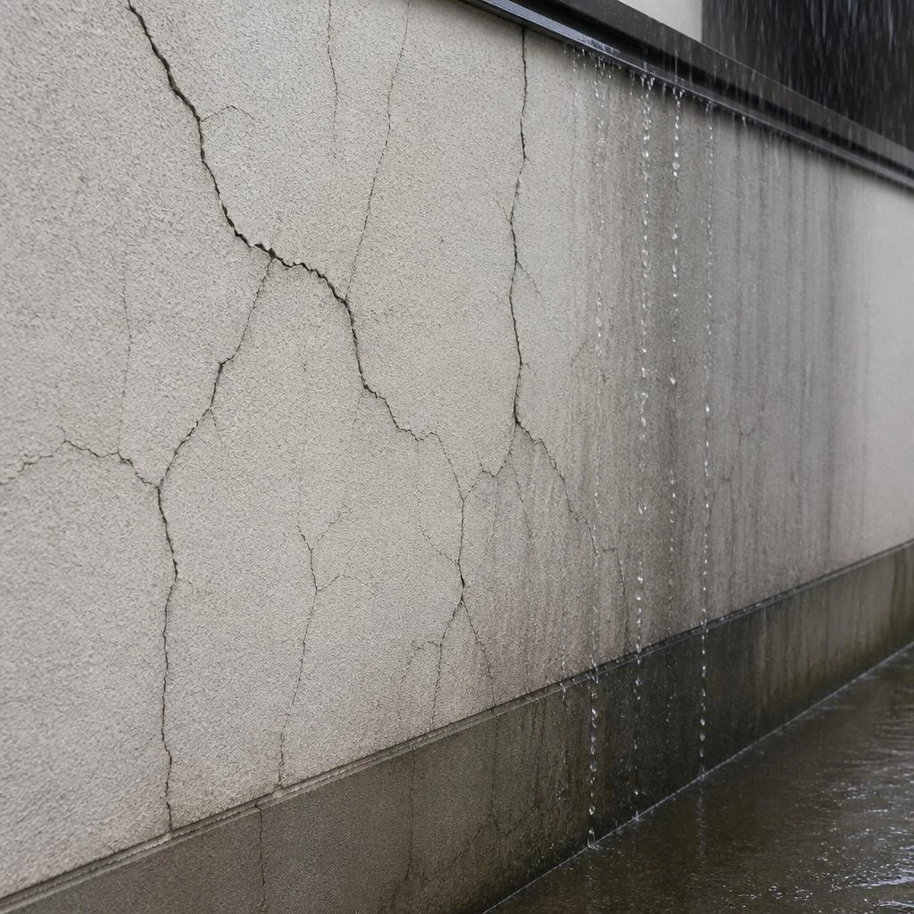 ひび割れと防水対策